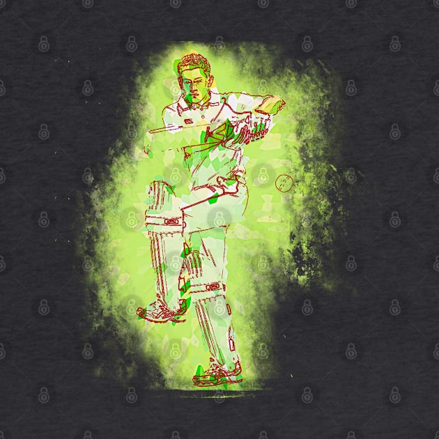 Cricket Batsman Art j3 by FasBytes